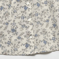 Thumbnail for Vine Print Blouse – Leggera e carina – Camicetta per bambina con maniche a sbuffo