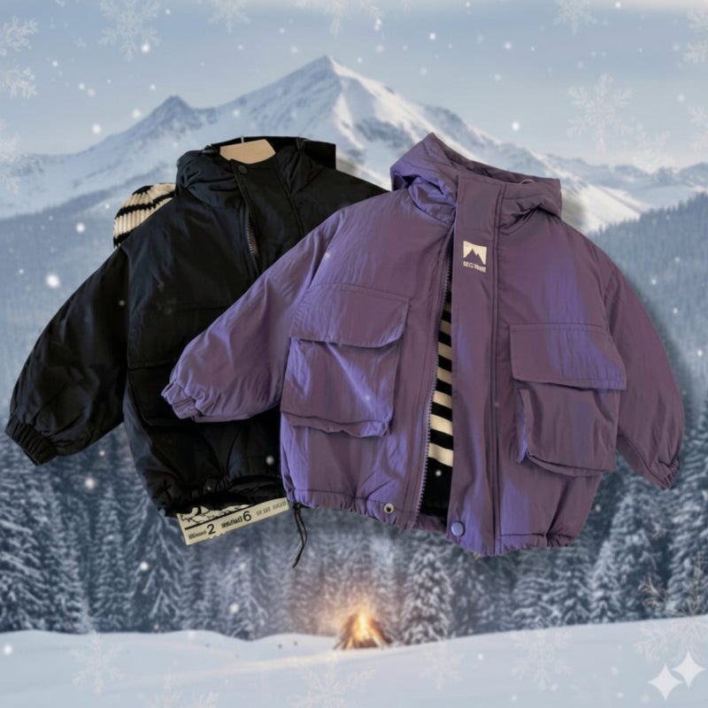 LiloWear – Antivento e idrorepellente – Giacca a vento con cappuccio per bambini