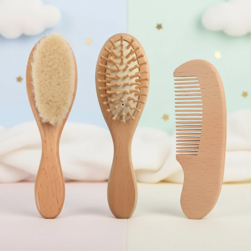 Personalized Hairbrush – Delicato e unico – Set personalizzato di spazzole per capelli per neonati