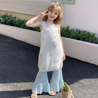 Thumbnail for Girls Summer Outfit – Alla moda e comodo – Set di abbigliamento estivo per bambini