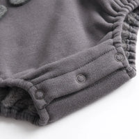 Thumbnail for Mini Fashion – Tutina in morbido pile con stampa Dino