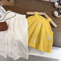 Thumbnail for Sleeveless Tops & Pants – Delicato ed elegante – Set estivo per bambini