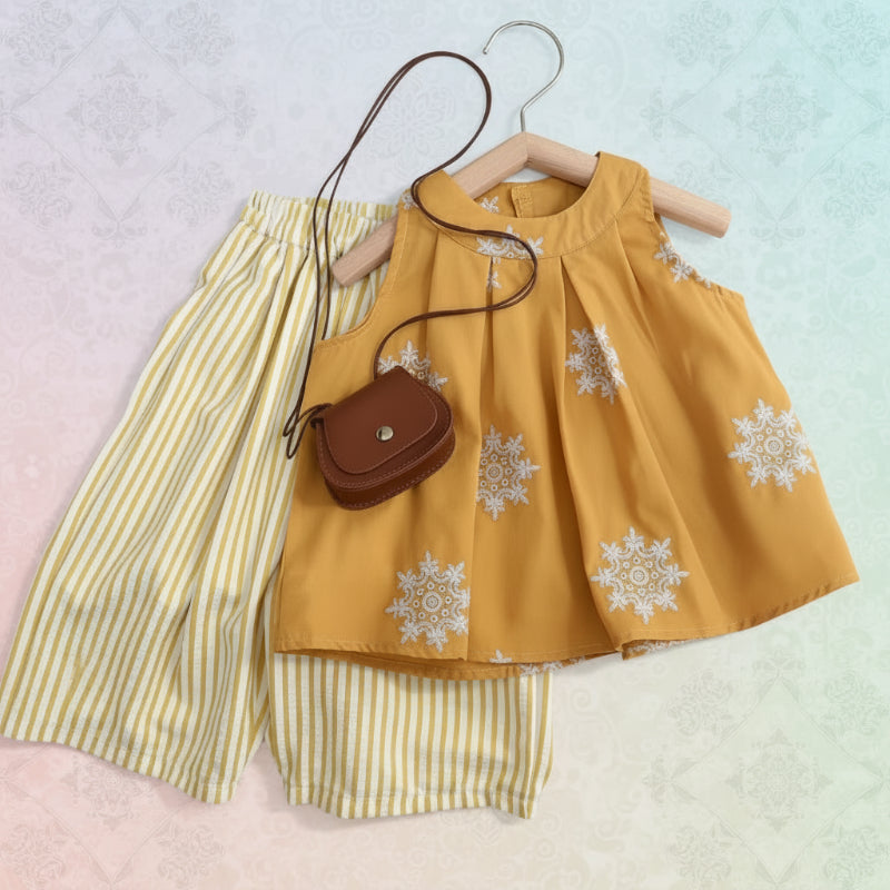 Sleeveless Tops & Pants – Delicato ed elegante – Set estivo per bambini
