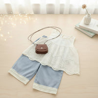 Thumbnail for Sleeveless Tops & Pants – Delicato ed elegante – Set estivo per bambini