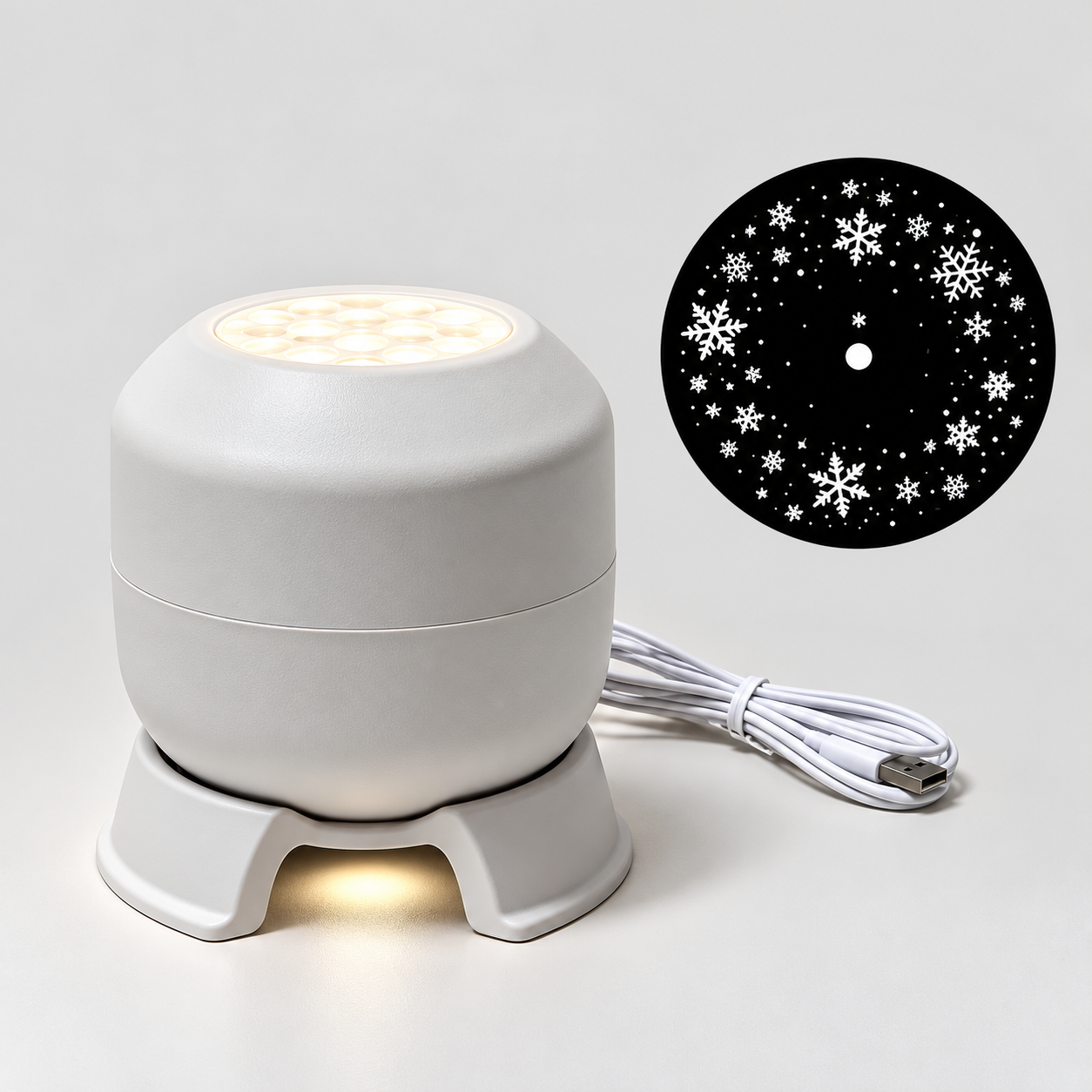 FrostyLight – Magico e suggestivo – Lampada rotante per proiettore (Natale e Halloween)