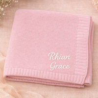 Thumbnail for Personalized Baby Blanket – Morbida e unica – Coperta in cotone personalizzata con ricamo
