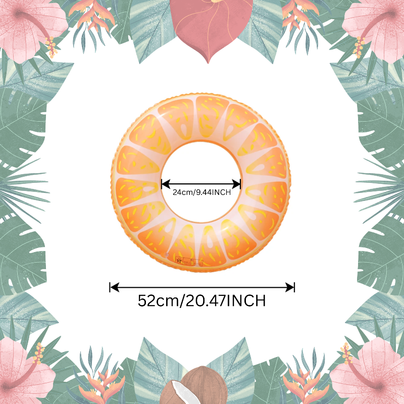 SunSplash – Tropicale e confortevole – Ciambella da bagno con frutta tropicale