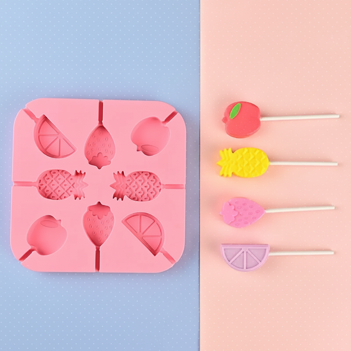 SweetPop – Dolcetti consapevoli – Set di stampi in silicone per lecca-lecca