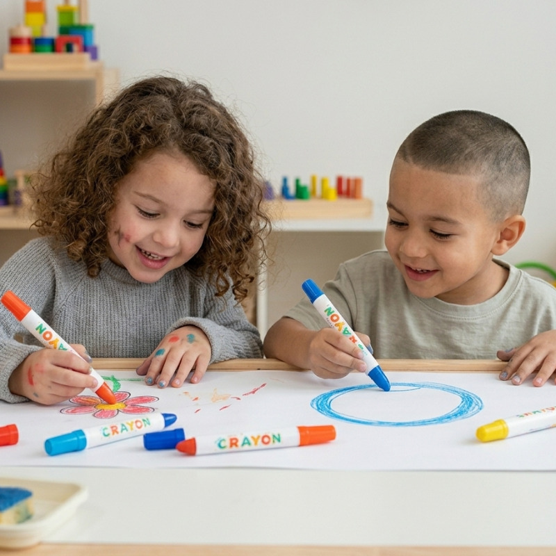 TinyArt – Educativo e sicuro – Set di pennarelli lavabili e solubili in acqua
