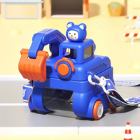 Thumbnail for TinyExcavators – Unica e funzionale – Bottiglia d'acqua a forma di escavatore con cannuccia