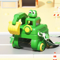 Thumbnail for TinyExcavators – Unica e funzionale – Bottiglia d'acqua a forma di escavatore con cannuccia