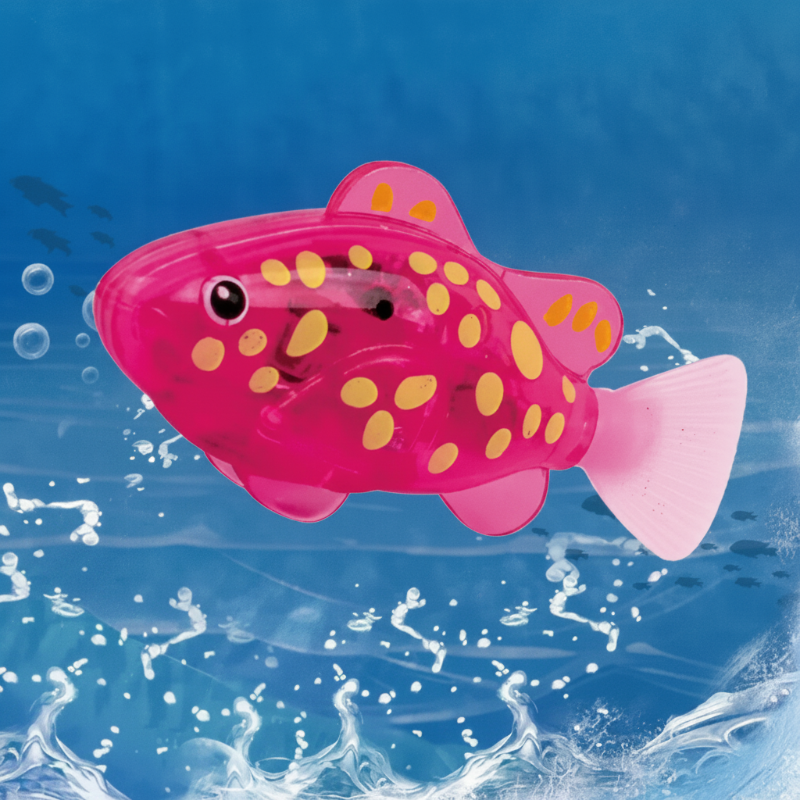 TinySwim – Divertimento e movimento – Pesciolino elettronico da piscina con luce LED