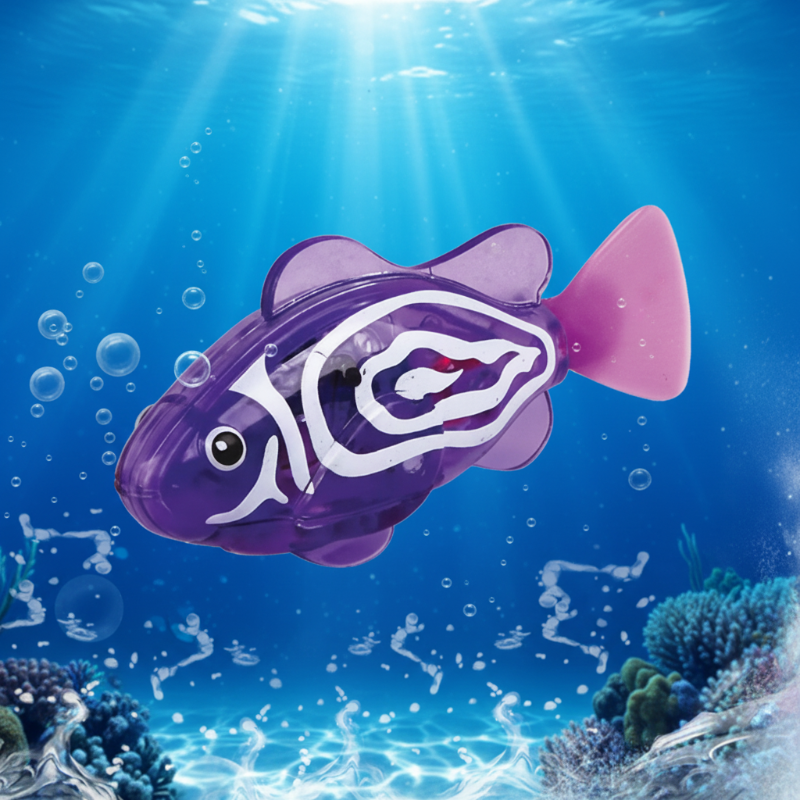 TinySwim – Divertimento e movimento – Pesciolino elettronico da piscina con luce LED