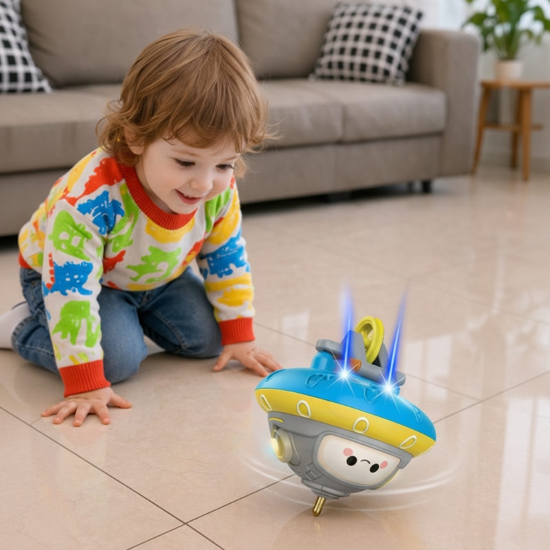 Tightrope Walking UFO Toy – Interattivo e affascinante – Giocattolo robot in equilibrio