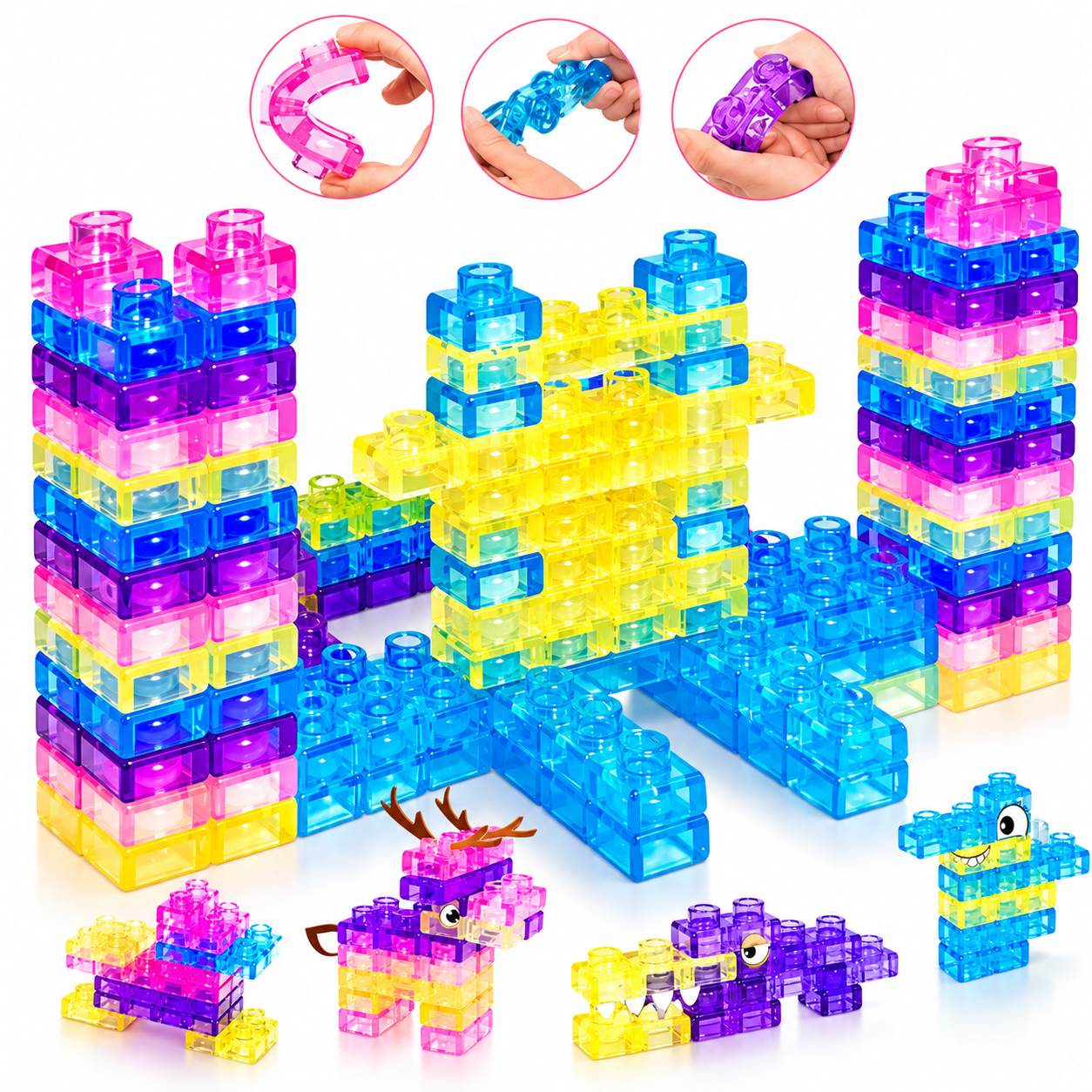 JellyBuild – Morbidi e creativi – Mattoncini flessibili in gelatina