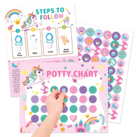 Thumbnail for Potty Training – Giocoso e motivante - scheda per l'uso del vasino con adesivi
