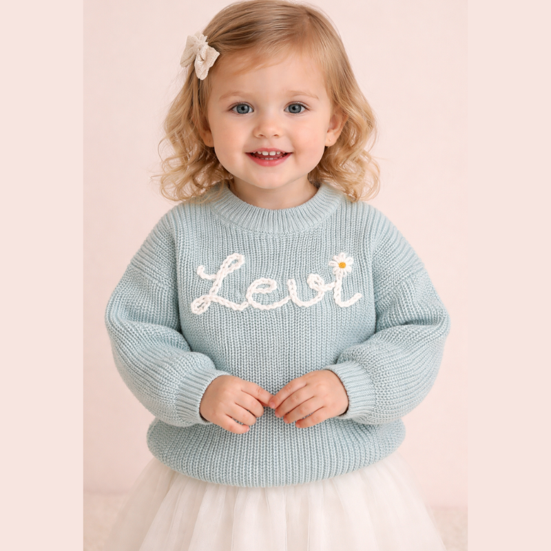 TinyStitch – Maglione personalizzato con nome per bambini