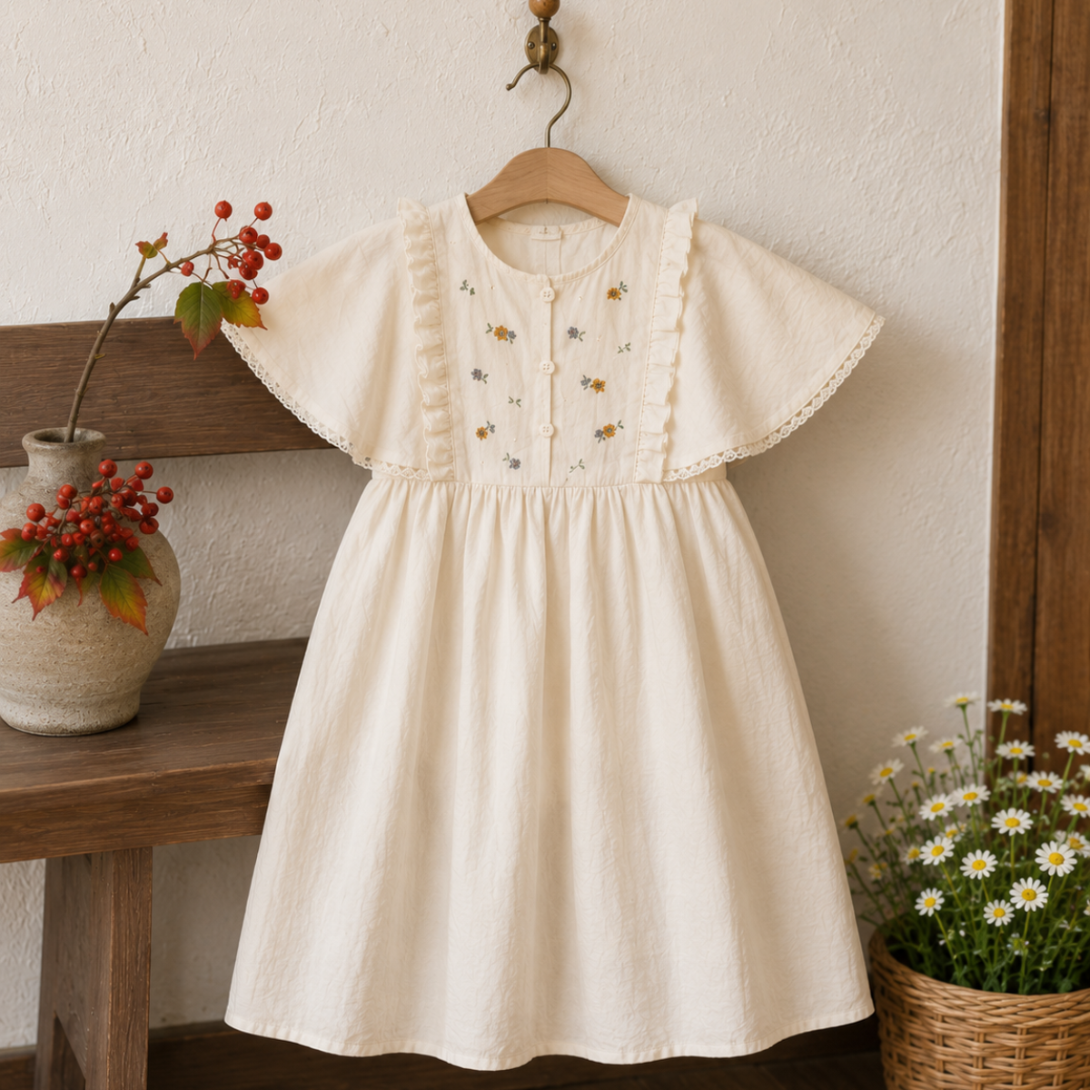 Sleeveless Dress – Elegante e comoda – Abito con collo in pizzo