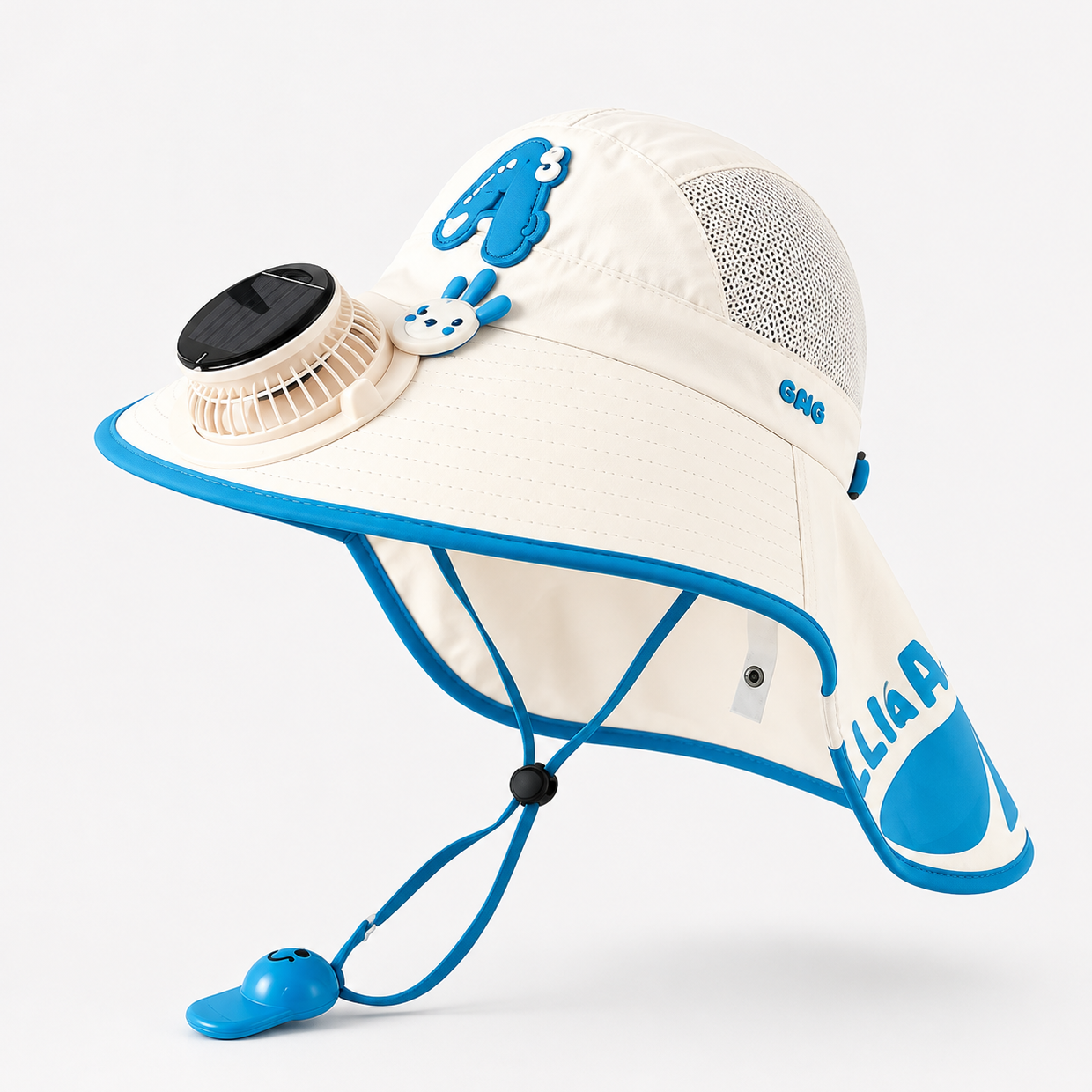 HappyShade – Protezione solare e raffreddamento – Cappellino estivo per bambini con ventilatore