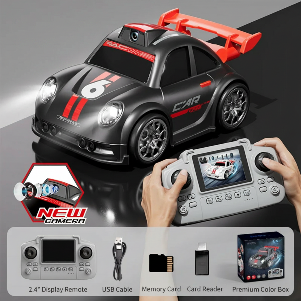 RacePro – RC e acrobazie – Auto da corsa con sensore di drift e telecamera integrata