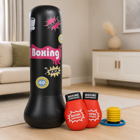 Thumbnail for BopBag – Divertente e attivo – Sacco da boxe gonfiabile con guantoni