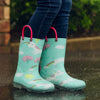 RainySteps – Facili da indossare e impermeabili – Stivali da pioggia con stampa e passante