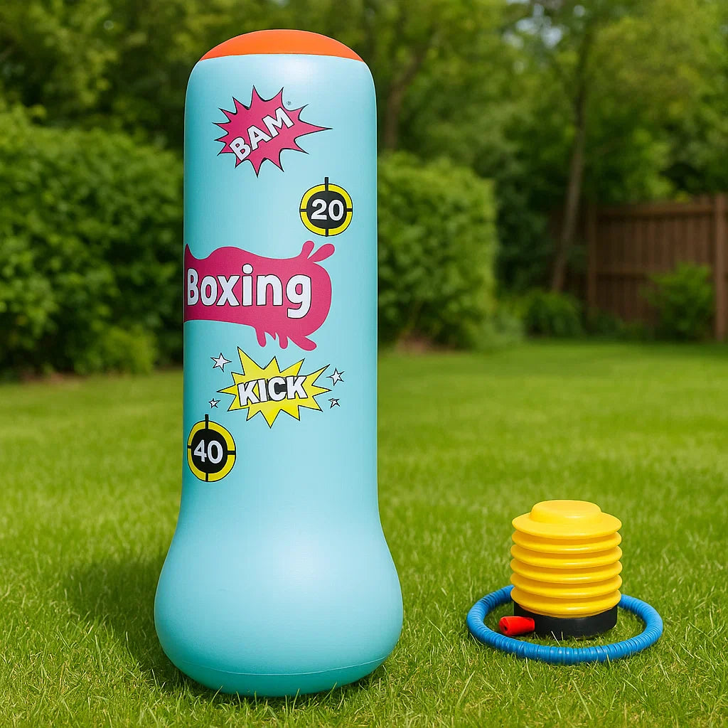 BopBag – Divertente e attivo – Sacco da boxe gonfiabile con guantoni