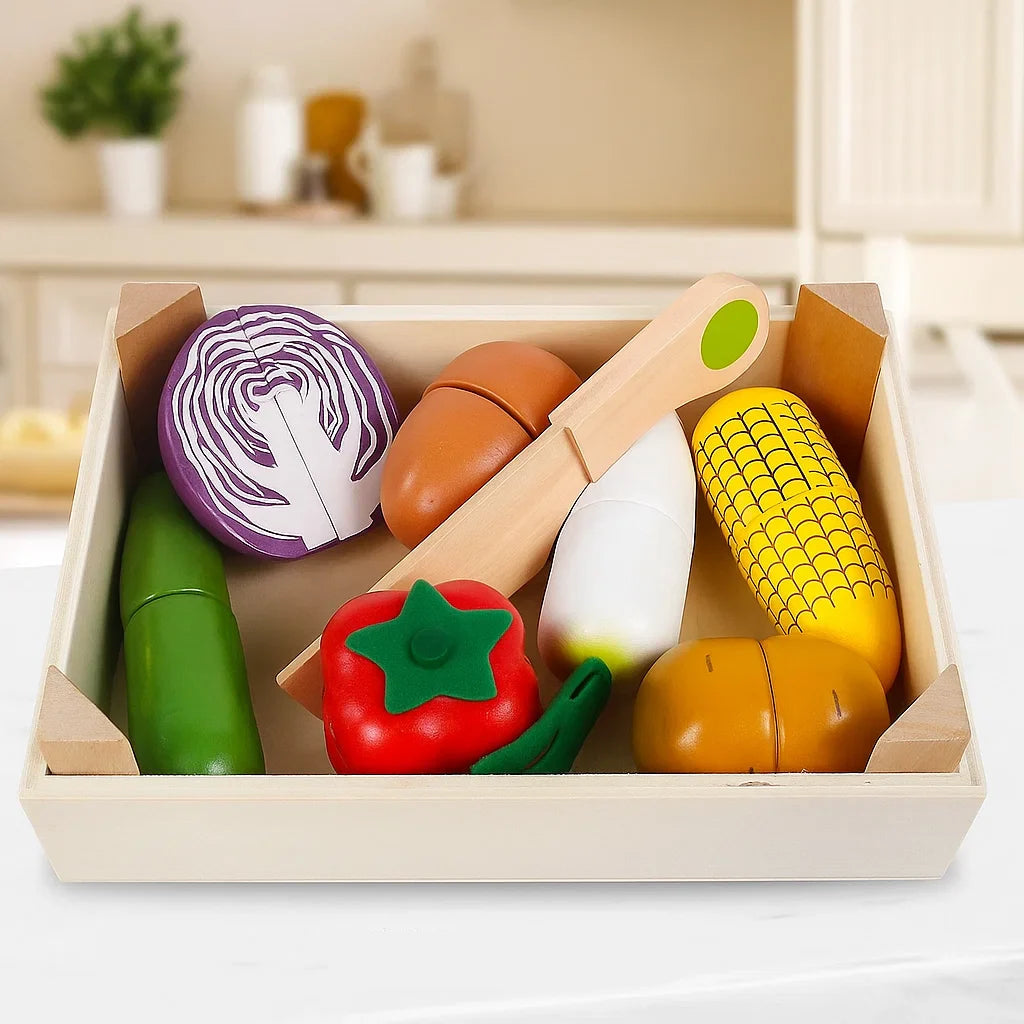 MiniChef – Divertente e creativo – Set da gioco magnetico in legno per la cucina