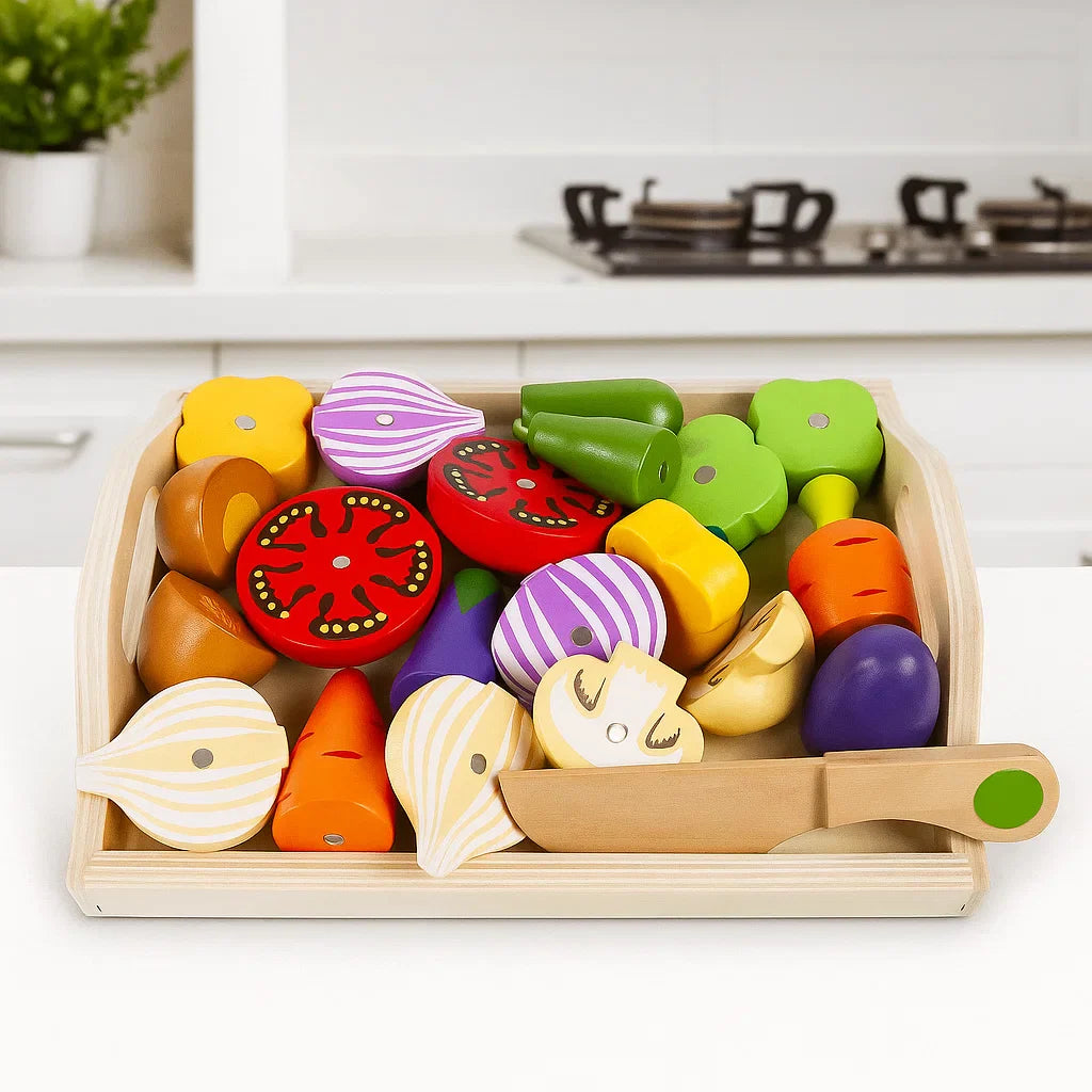 MiniChef – Divertente e creativo – Set da gioco magnetico in legno per la cucina