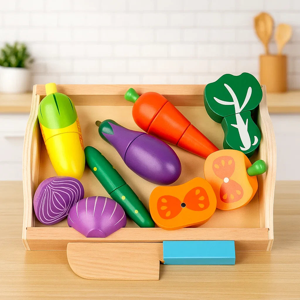 MiniChef – Divertente e creativo – Set da gioco magnetico in legno per la cucina