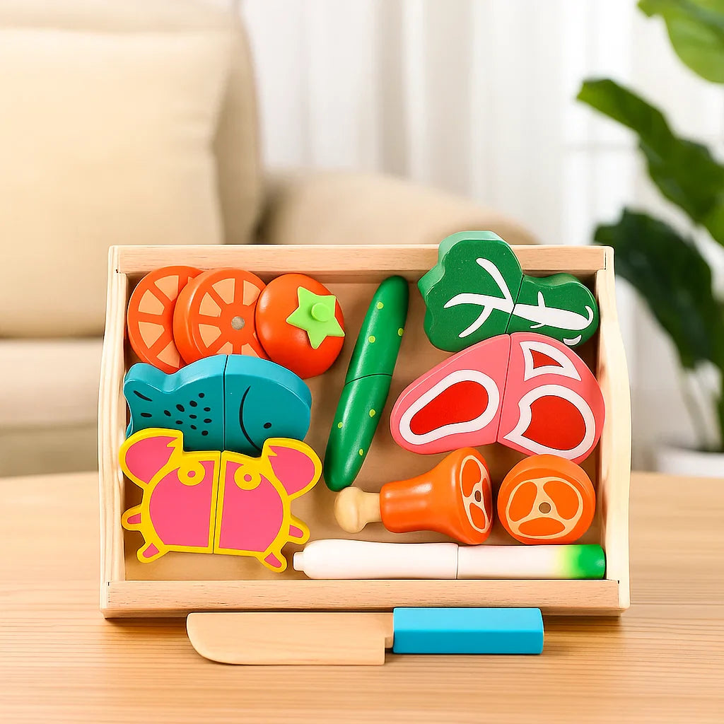 MiniChef – Divertente e creativo – Set da gioco magnetico in legno per la cucina
