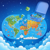 Thumbnail for GeoMap – Istruttivo e divertente – Puzzle da pavimento con mappa del mondo