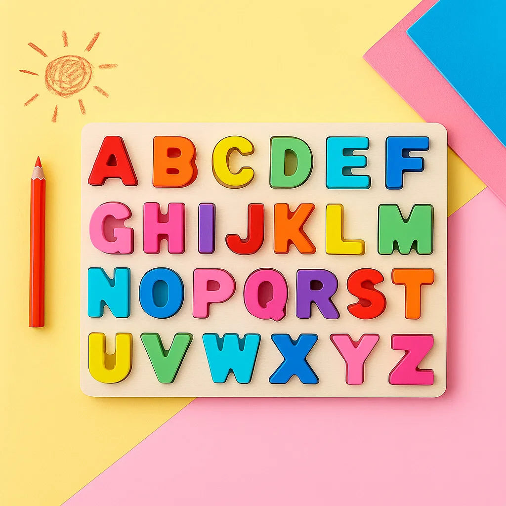 AlphaBlocks – Legno ed educativo – Puzzle con lettere 3D