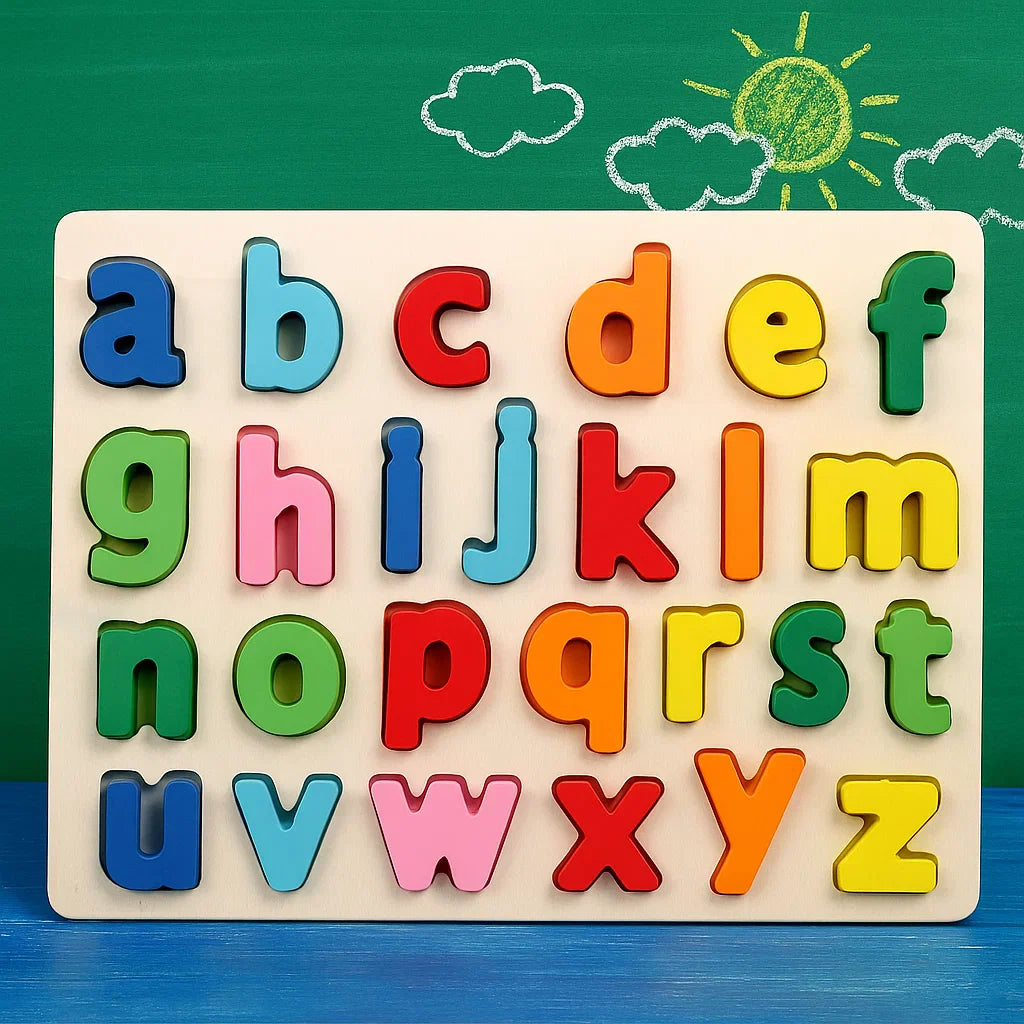 AlphaBlocks – Legno ed educativo – Puzzle con lettere 3D