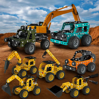 Thumbnail for MetalBuild – Robusto ed educativo – Set di veicoli da costruzione