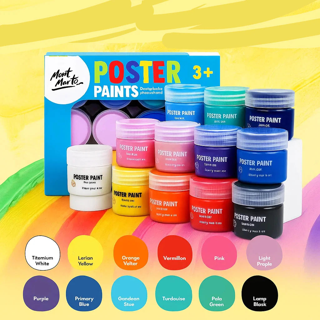 PaintJoy – Colorato e creativo – Set di colori a dita e guazzi
