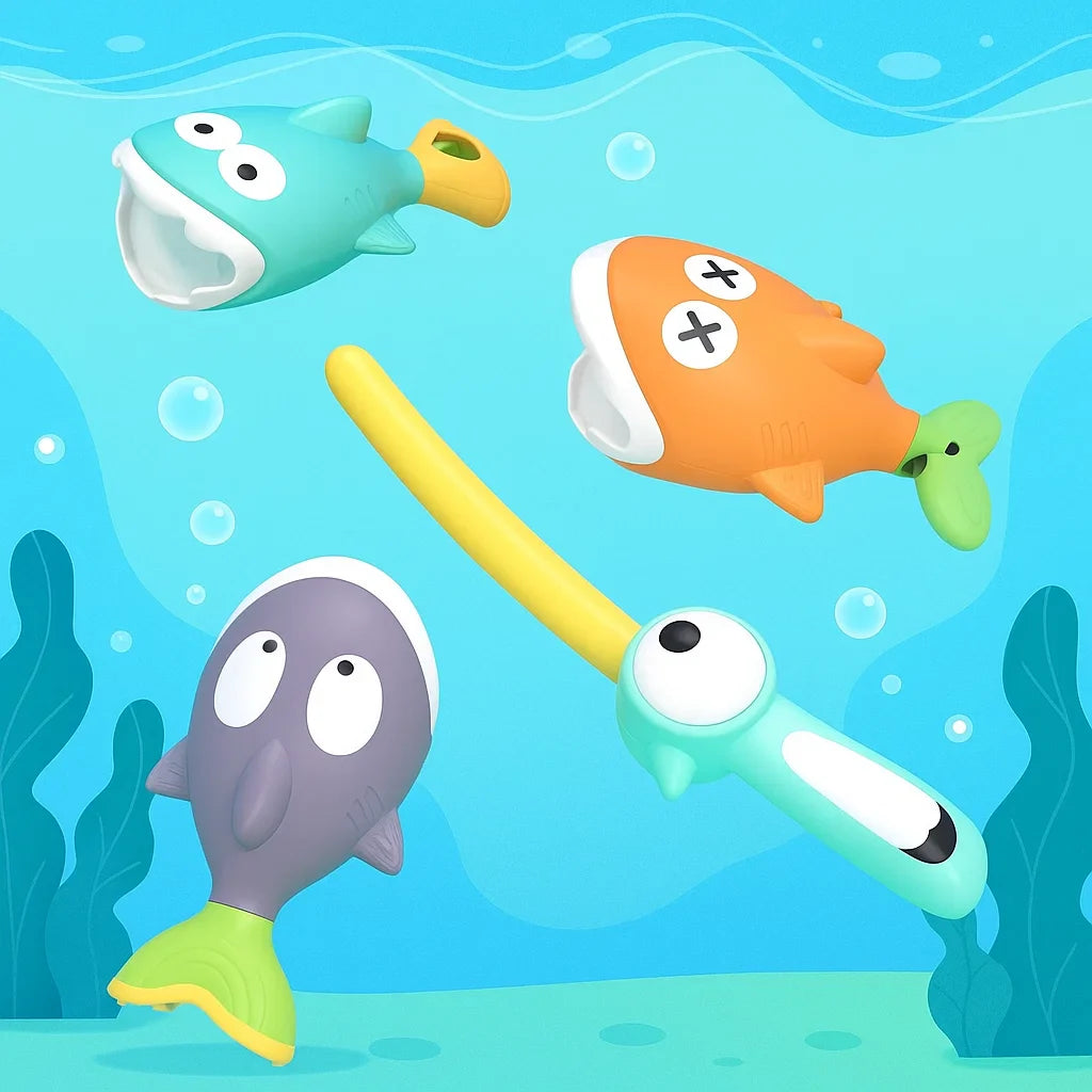 BathFishing – Interattivo e divertente – Gioco magnetico con canna da pesca