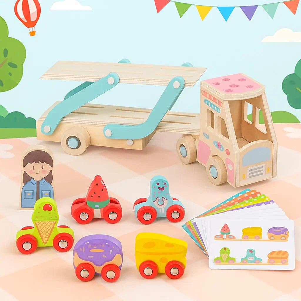 CargoMatch – Creativo ed educativo – Camion in legno
