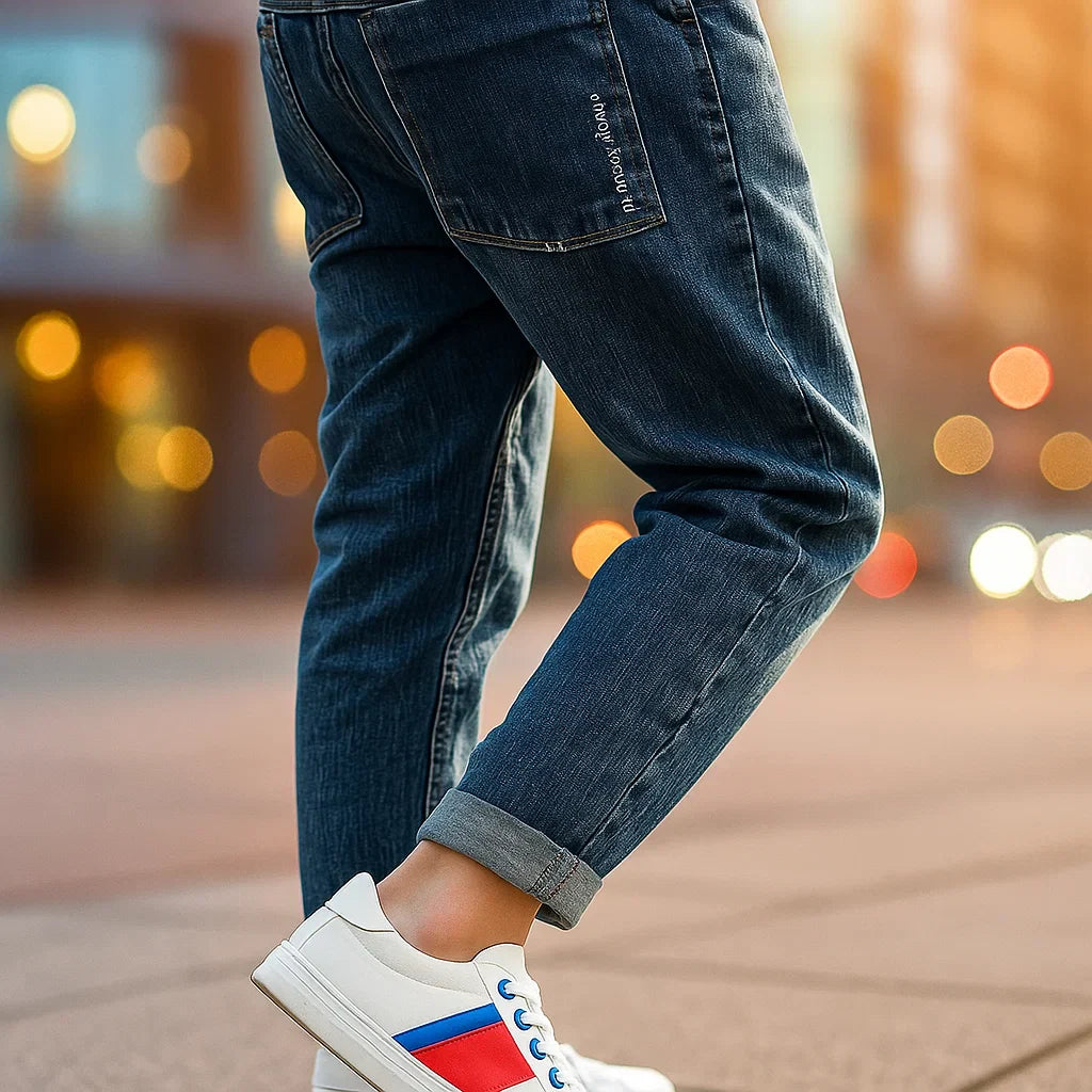 UrbanJeans – Casual e alla moda – Pantaloni slim fit in denim da ragazzo