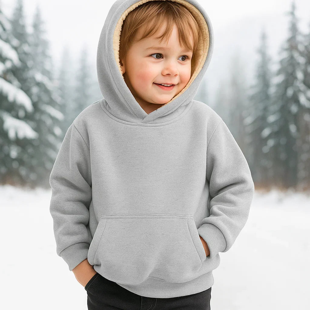 MiniFashion – Comodo e morbido – Felpa con cappuccio casual