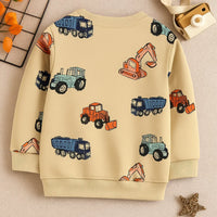 Thumbnail for TruckTales – Morbido e caldo - Maglione con veicoli da costruzione colorati