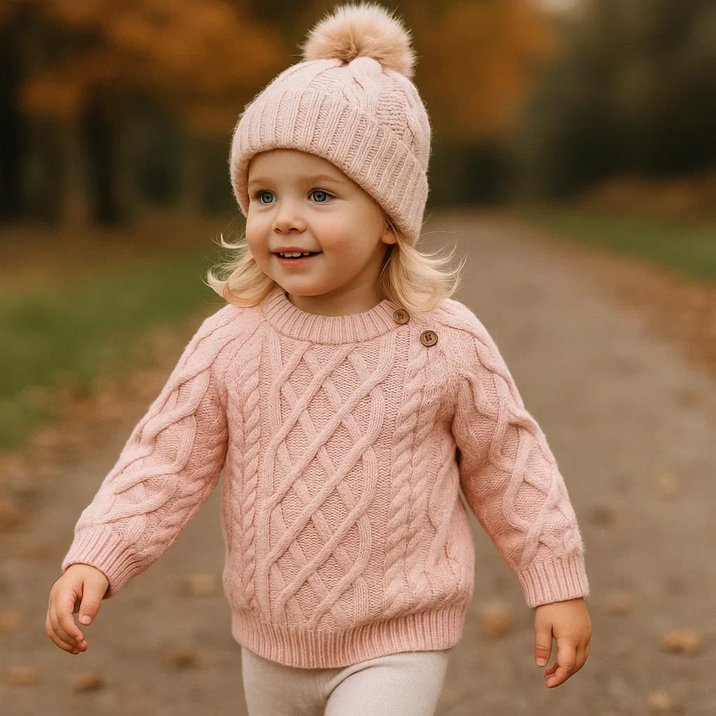 LittleLoom – Divertente e accogliente – Maglione invernale lavorato a maglia in lana