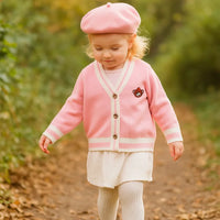 Thumbnail for CozziWear – Caldo e alla moda – Cardigan lavorato a maglia con orsacchiotti