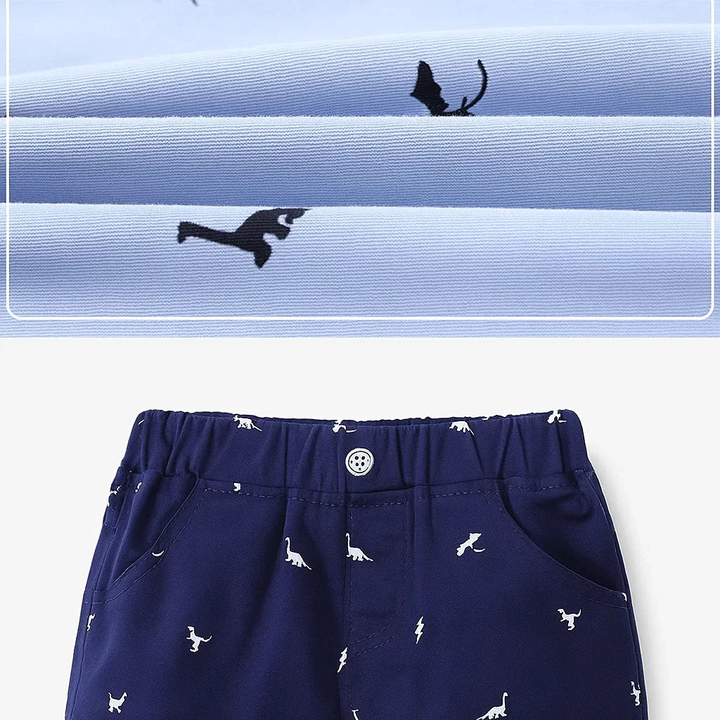 CoolKiddo – Freschi e comodi – Pantaloncini con disegno Dino