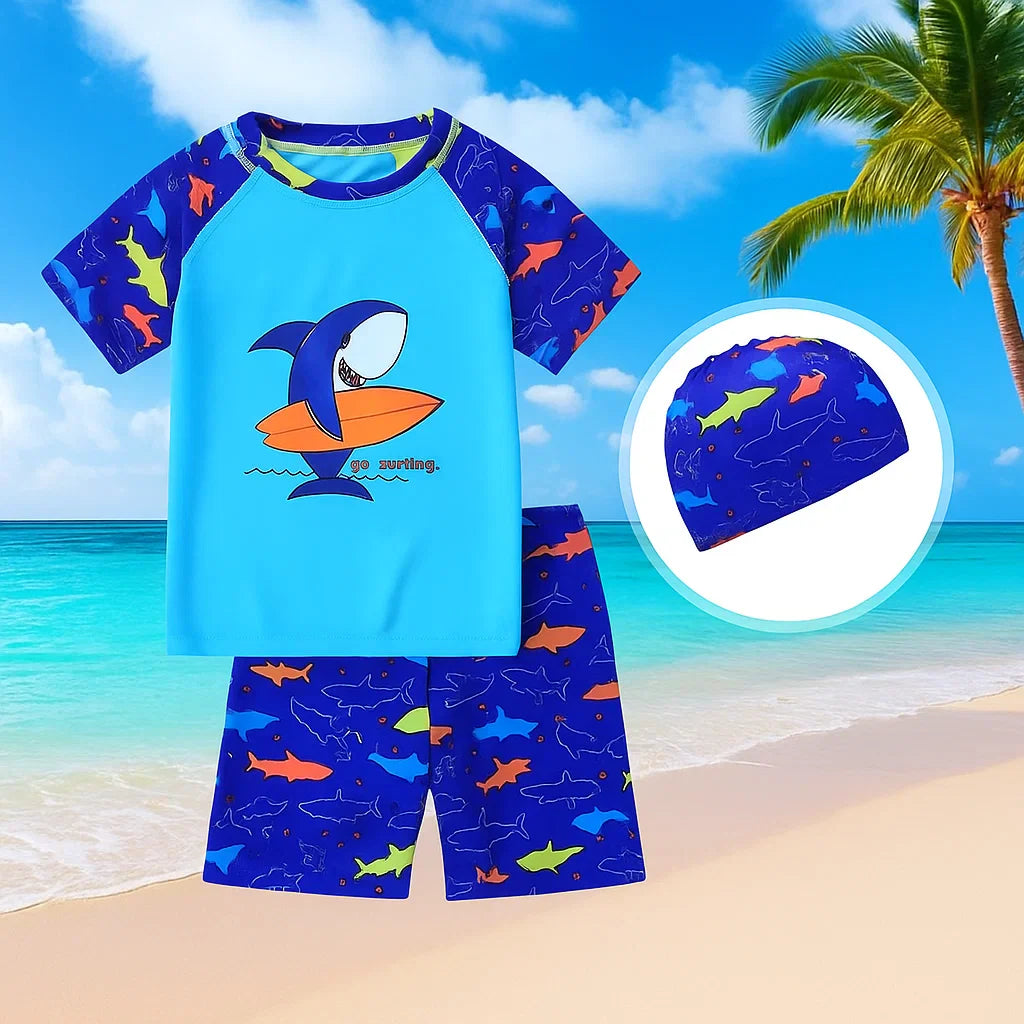 AquaFun – Traspirante e sicuro – Set da bagno per bambini con protezione UPF
