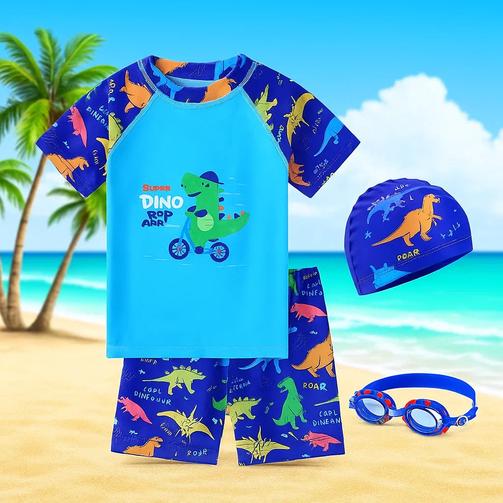 AquaFun – Traspirante e sicuro – Set da bagno per bambini con protezione UPF