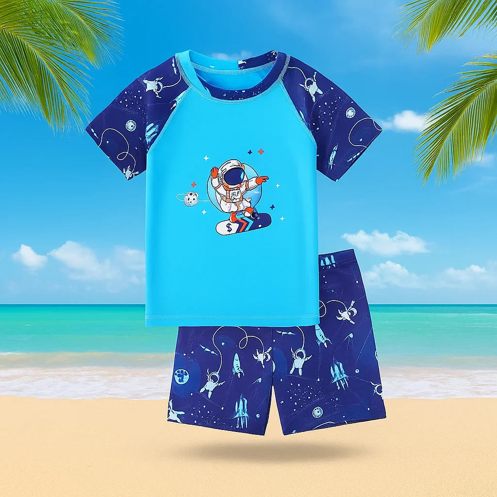 AquaFun – Traspirante e sicuro – Set da bagno per bambini con protezione UPF