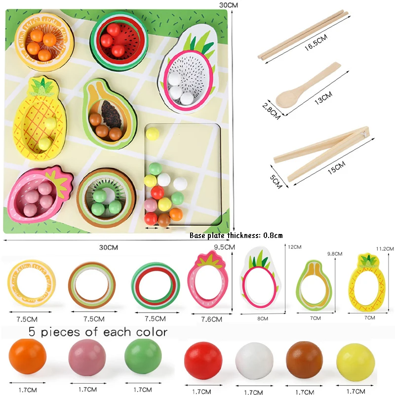 Toddler Clips™ - Abbinamenti di frutta e forme - Gioco di ordinamento