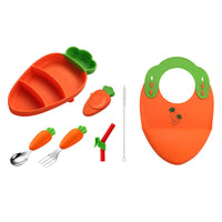Thumbnail for MiniMeal – Sicuro e antiscivolo – Set di piatti in silicone per bambini con posate
