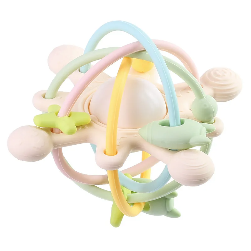 Sensory Rattle Ball™ – Divertimento con la presa morbida – Giocattoli da dentizione in silicone per bambini